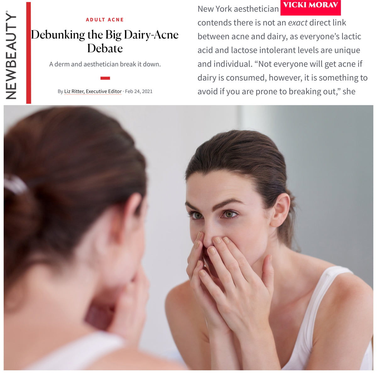 Loiz Ratter Debunking the Big Dairy-Acne Debate by Liz Ritter